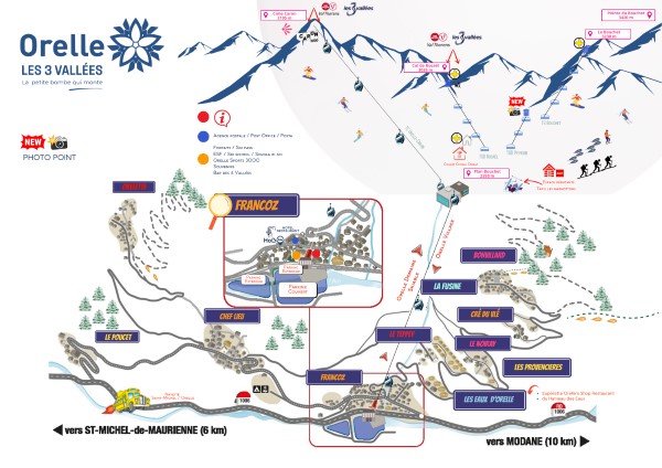 Plan des villages